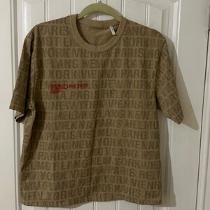 Helmut  Lang All Over Repeat Tee Size S